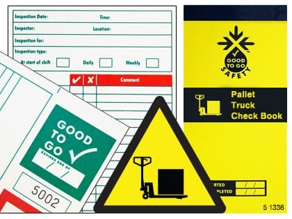 Good To Go Safety Pallet Truck Check Book - 25 inspections