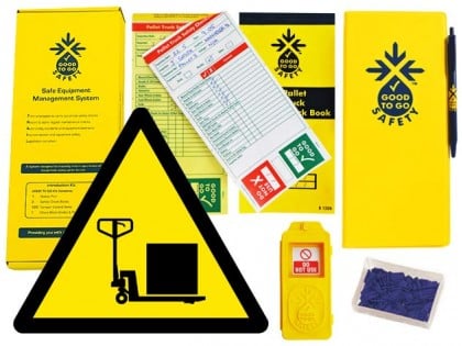 Good To Go Safety Pallet Truck Weekly Kit (1 tag, 100 seals, 2 check books & 1 wallet with pen)