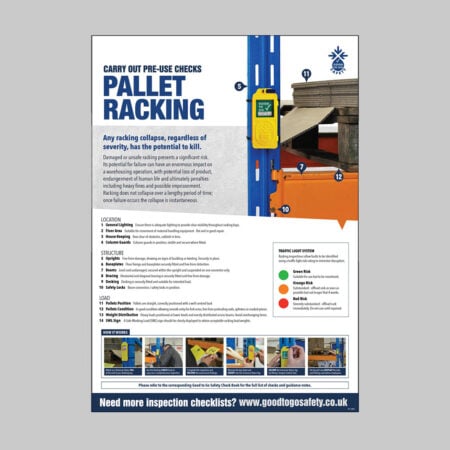 GTG Racking Inspection poster 420x594mm synthetic paper
