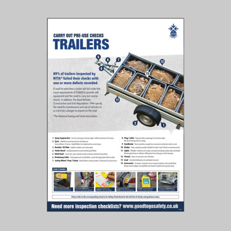 GTG Trailer Inspection poster 420x594mm synthetic paper
