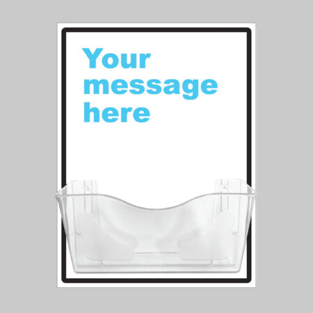 Bespoke Your Message Document Holder on 10mm Foam PVC 450x600mm
