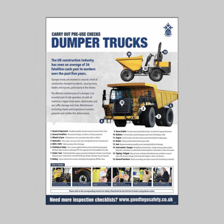 GTG Dumper Truck Inspection poster 420x594mm synthetic paper