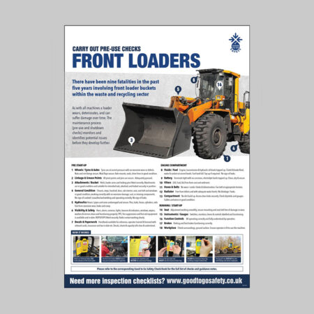 GTG Front Loader Inspection poster 420x594mm synthetic paper