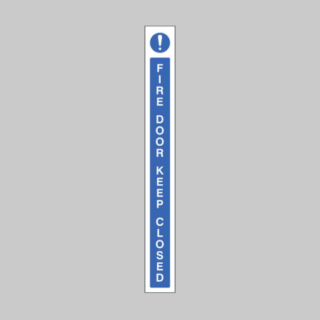 Fire door keep closed door edge strip 45x400mm self adhesive vinyl