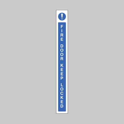 Fire door keep locked door edge strip 45x400mm self adhesive vinyl