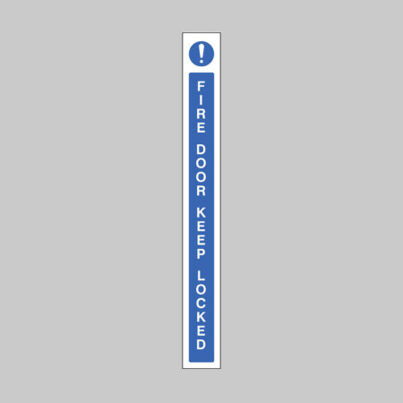 Fire door keep locked door edge strip 45x400mm self adhesive vinyl