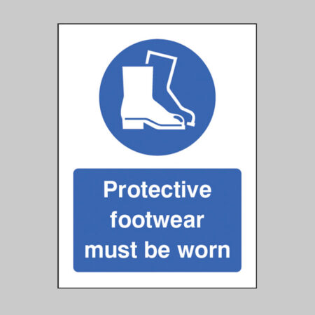 Protective footwear must be worn