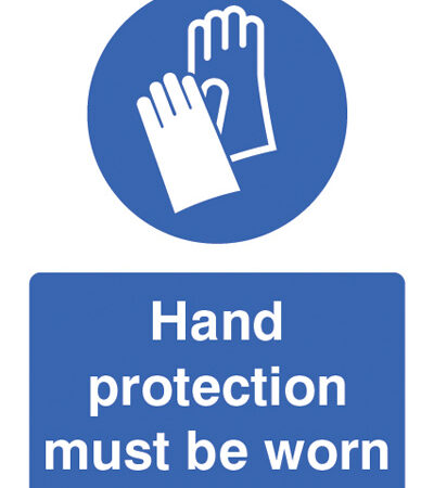 Hand protection must be worn