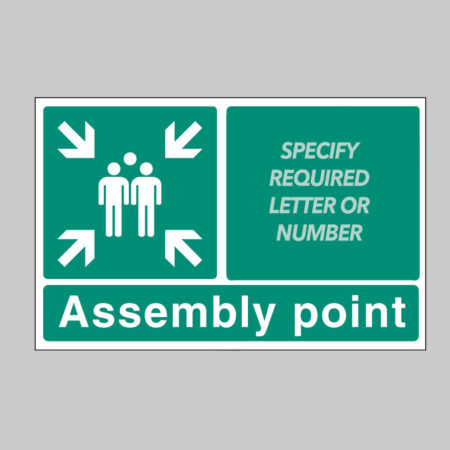 Special Assembly point rigid plastic 600x400mm
