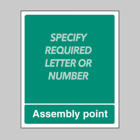 Special Assembly point rigid plastic 250x300mm