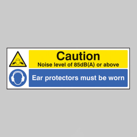 Caution noise level of 85dB(A) or above ear protectors must worn