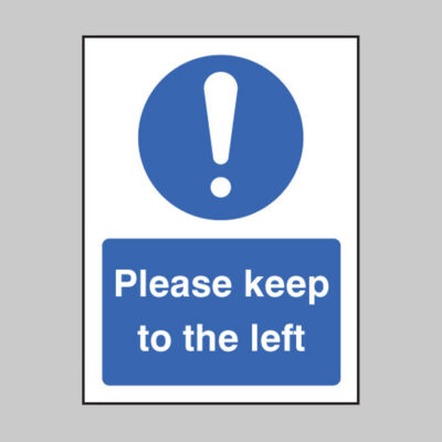 Please keep to the left