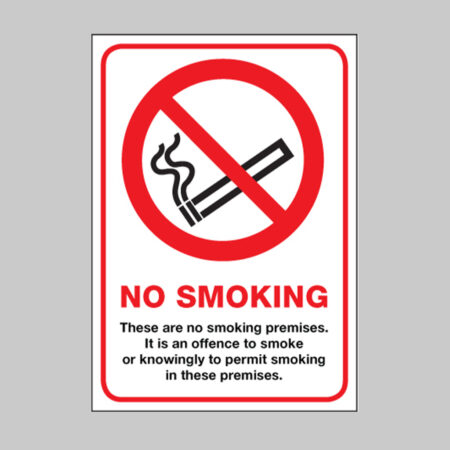 Scotland no smoking premises A4 rigid plastic