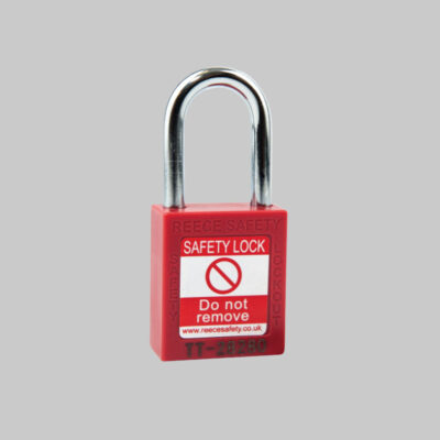 Safety Lockout Padlock, Keyed Different, Red