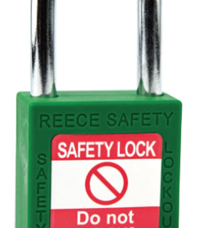 Safety Lockout Padlock, Keyed Different, Green