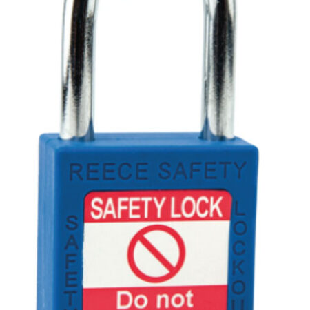 Safety Lockout Padlock, Keyed Different, Blue