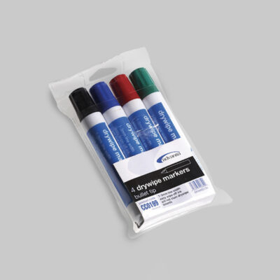 Dry wipe marker pens (pack of 4 colours)