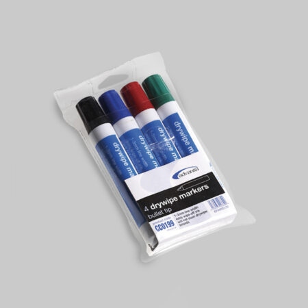Dry wipe marker pens (pack of 4 colours)