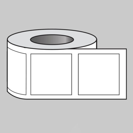 Roll of 100 labels (custom design) 50x50mm Square