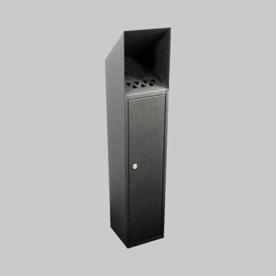 Floor standing cigarette bin 1000mm highx200x200mm base