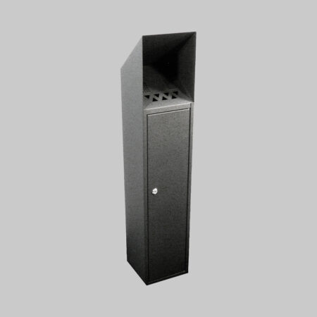 Floor standing cigarette bin 1000mm highx200x200mm base