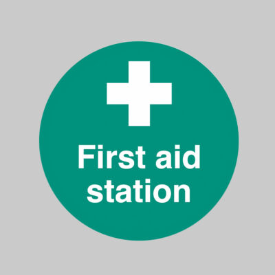 First Aid Station floor graphic 400mm dia