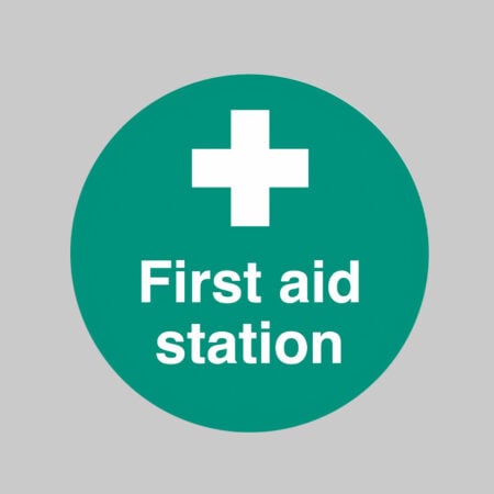First Aid Station floor graphic 400mm dia