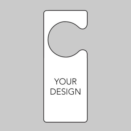 "Custom Message" door hanger 80x205mm single sided