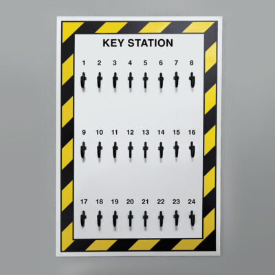 Key Station, 24 Key Hooks 360x540mm 5mm foam PVC board