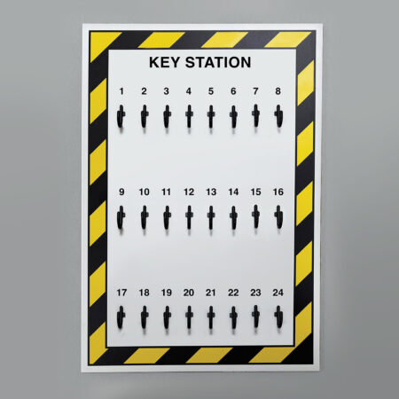 Key Station, 24 Key Hooks 360x540mm 5mm foam PVC board