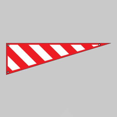 Protruding load marker (right side) Banner with eyelets 1520x300mm non-reflective