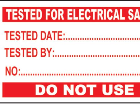 250 PAT Test Write On Labels - Failed 50x25mm