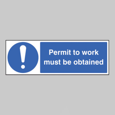 Permit to work must be obtained