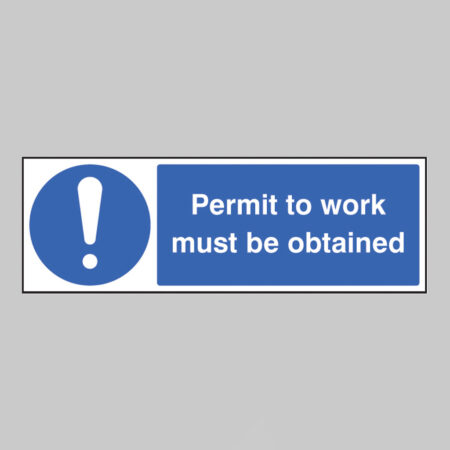 Permit to work must be obtained