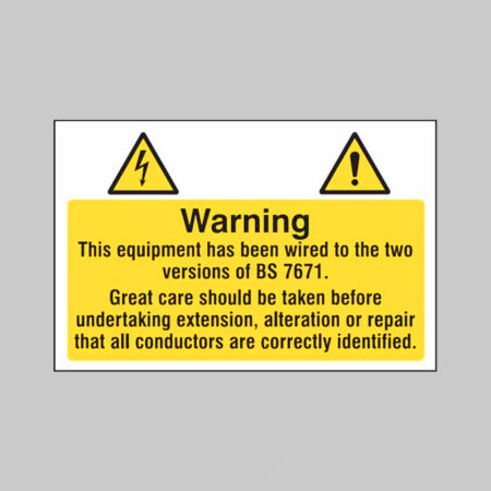 Electrical hazard label Sheet of 10 75x50mm