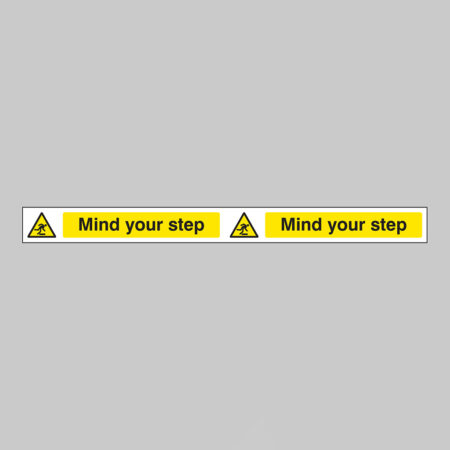 Mind your step strip 400x35mm self adhesive vinyl