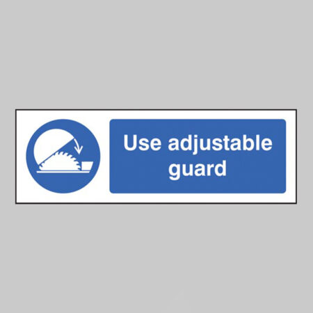 Use adjustable guard