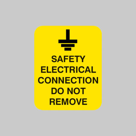 Safety electrical connection do not remove Sheet of 25 labels 40x50mm