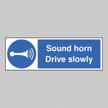 Sound horn drive slowly