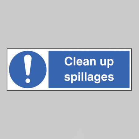 Clean up spillages