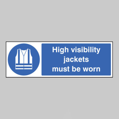 High visibility jackets must be worn
