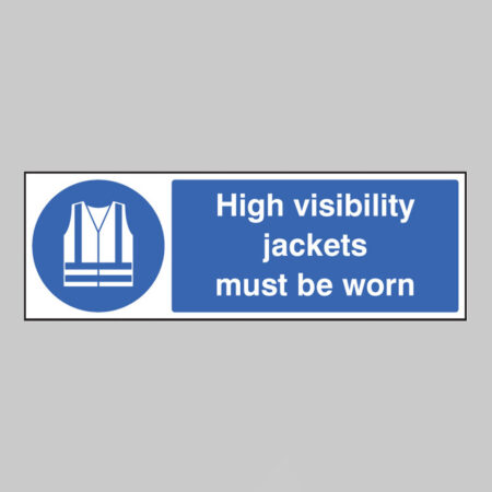 High visibility jackets must be worn
