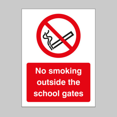 No smoking outside the school gates