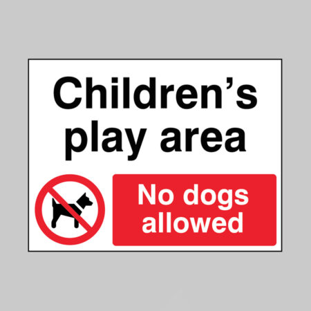 Childrens play area No dogs allowed