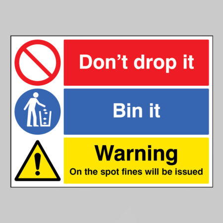 Don't drop it - bin it! On the spot fines will be issued