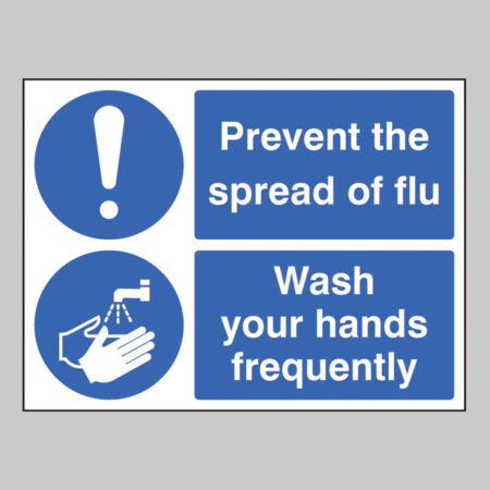 Prevent the spread of flu wash your hands frequently