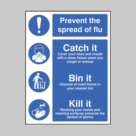 Prevent the spread of flu Catch it Bin it Kill it