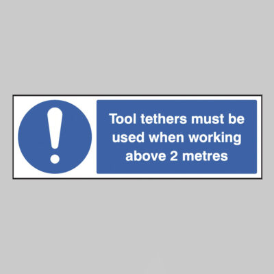 Tool tethers must be used when working above 2 metres