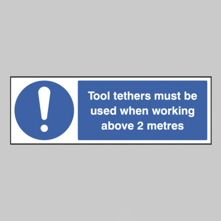 Tool tethers must be used when working above 2 metres