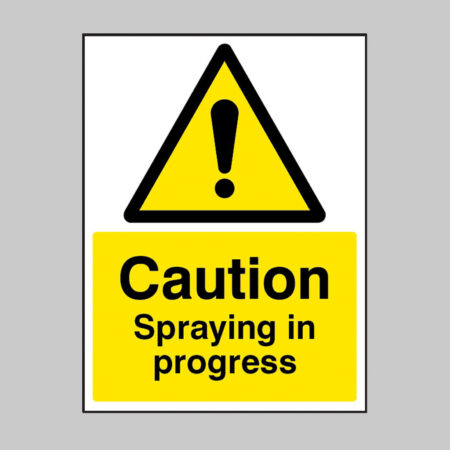 Caution Spraying in progress